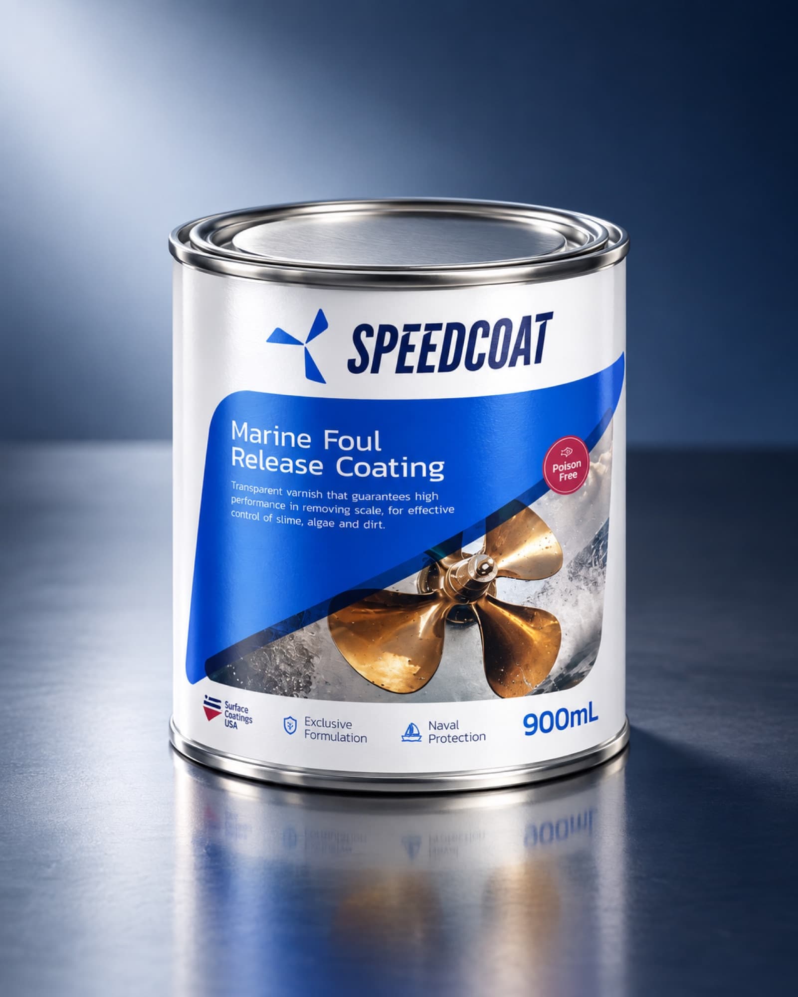 Lata do SpeedCoat, revestimento antiincrustante